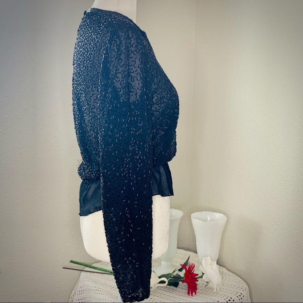 Vintage 80s Giorgio Beverly Hills Blouse, size S - Picture 3 of 10